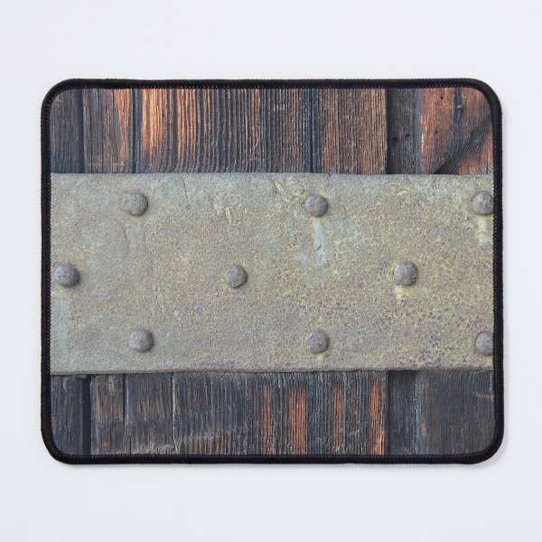 Item preview, Rustic Iron Strap Hinge on Weathered Door designed and sold by MiraNadaPrints.