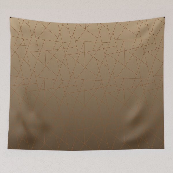 Item preview, Linear Geometric Mosaic - Modern Ombre Tessellation Pattern | Brown designed and sold by Frohyou.