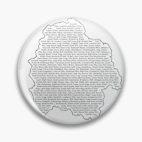 Item preview, Lake District Wainwrights (Version 2) designed and sold by LazloWoodbine.
