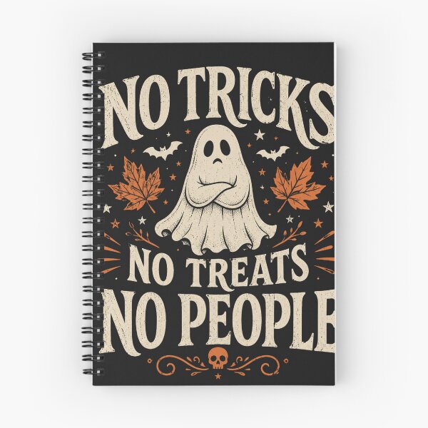 Item preview, No Tricks No Treats No People,Funny Introvert Halloween Ghost Spooky Vintage designed and sold by ANTHAR.