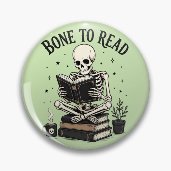 Item preview, Bone To Read Skeleton Book Lover – Cute Gothic Reading Design designed and sold by Sanika arts .