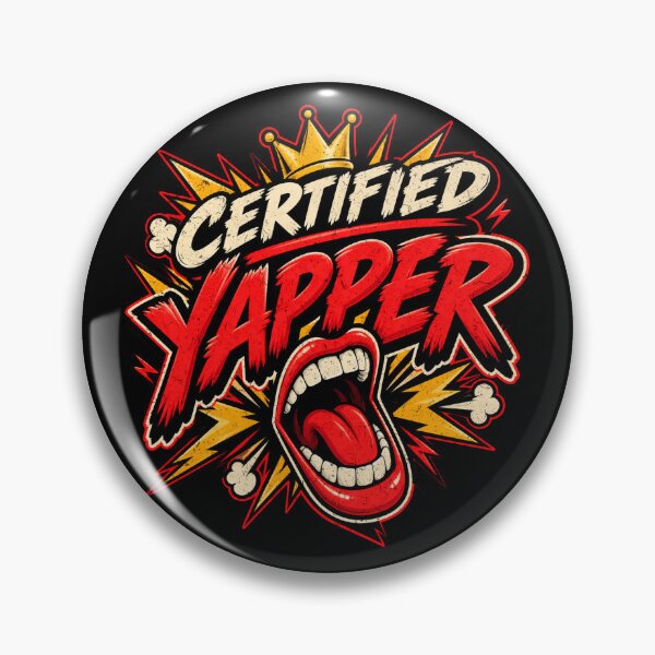 Item preview, Certified Yapper – Funny Talkative Humor designed and sold by Pandaburba.