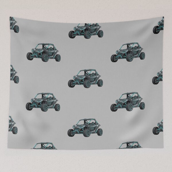 Item preview, Segway Villain Tron Inspired Cyan Neon Futuristic UTV Graphic designed and sold by Motorline44.