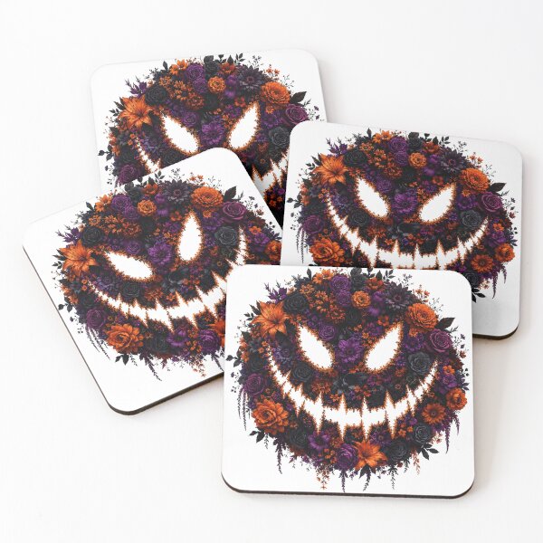 Item preview, Halloween floral smiley design designed and sold by IfItFits_za.