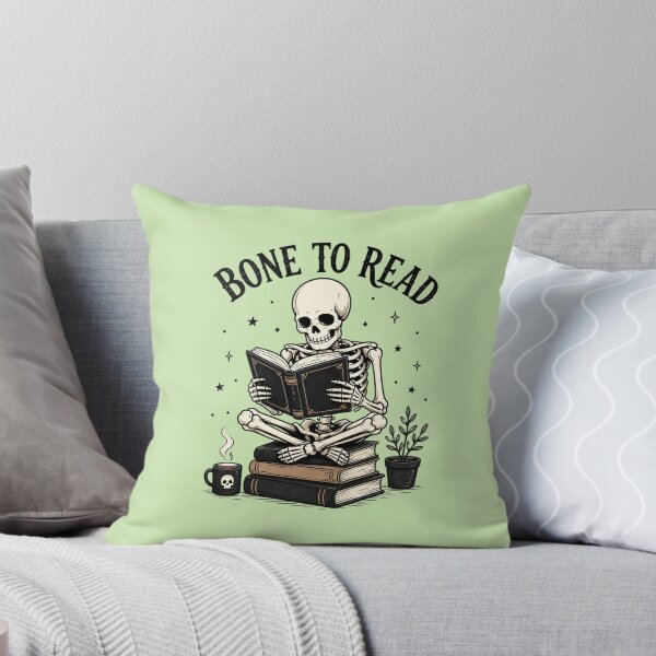 Item preview, Bone To Read Skeleton Book Lover – Cute Gothic Reading Design designed and sold by Sanika arts .