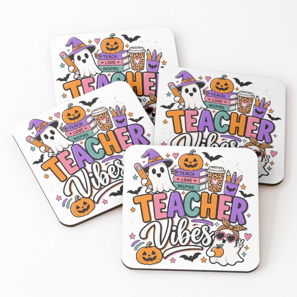 Item preview, Teacher Vibes Cute Halloween Teacher Ghost designed and sold by Sunday.Supply.