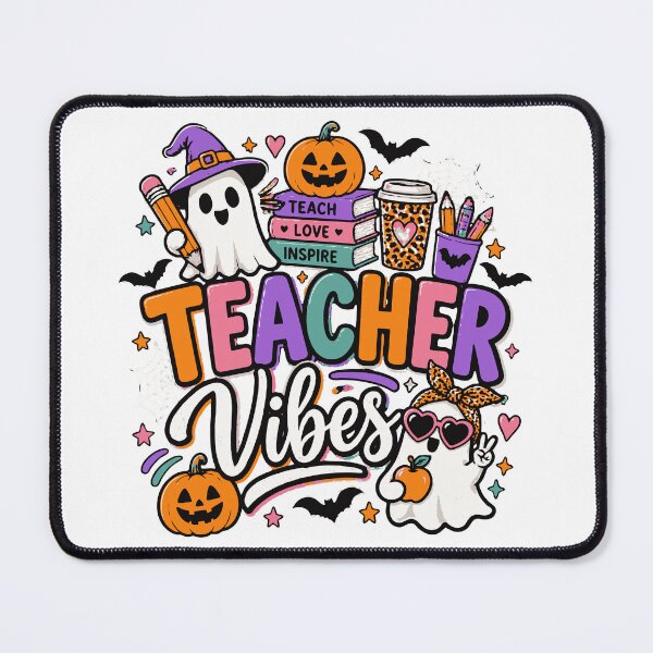 Item preview, Teacher Vibes Cute Halloween Teacher Ghost designed and sold by Sunday.Supply.