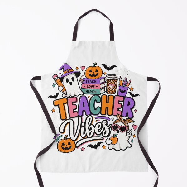 Item preview, Teacher Vibes Cute Halloween Teacher Ghost designed and sold by Sunday.Supply.