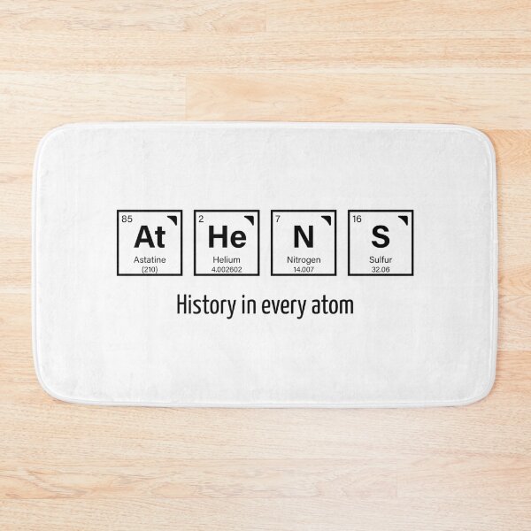 Item preview, Athens: History in Every Atom – Chemistry and Greece Design designed and sold by mimirocker.