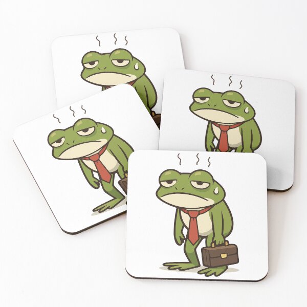 Item preview, Office Frog Funny Cartoon Gift for Office Workers, Students & Humor Fans designed and sold by stylishdzign.