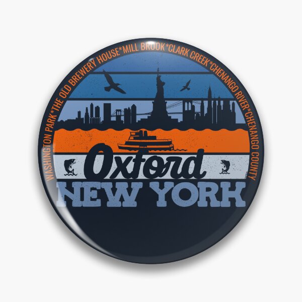 Item preview, Oxford New York Sunset Retro Vintage Local Pride Logo designed and sold by CRHPOD20.