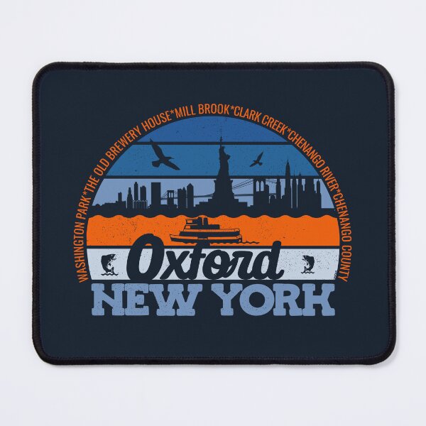 Item preview, Oxford New York Sunset Retro Vintage Local Pride Logo designed and sold by CRHPOD20.