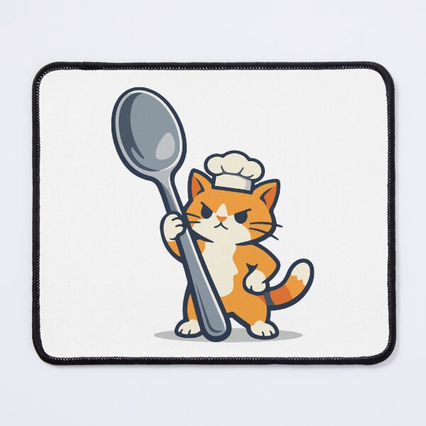 Item preview, Chef Cat Funny Cartoon Gift for Food Lovers, Cooking Fans & Kids designed and sold by stylishdzign.