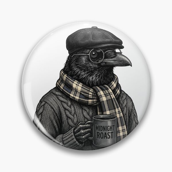 Item preview, Crow Midnight Roast Coffee designed and sold by Tiffany Roy.