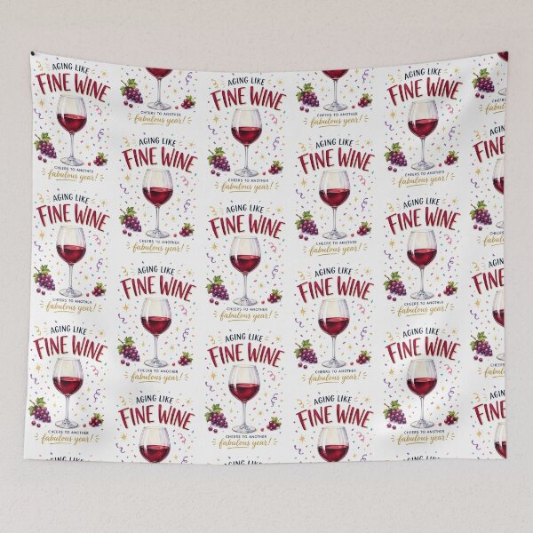 Item preview, Happy Birthday Party Aging like fine wine designed and sold by RobertMartinArt.