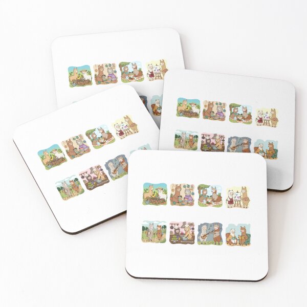 Item preview, Alpaca Llama Sticker Collection Set designed and sold by WillowerStudio.