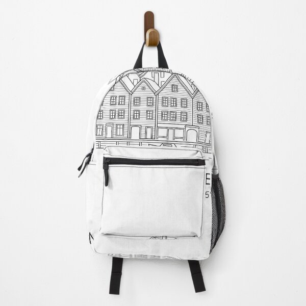 Item preview, Bergen Norway Travel Line Art Landmarks & Wildlife Coordinates Set designed and sold by OzzFrequency.