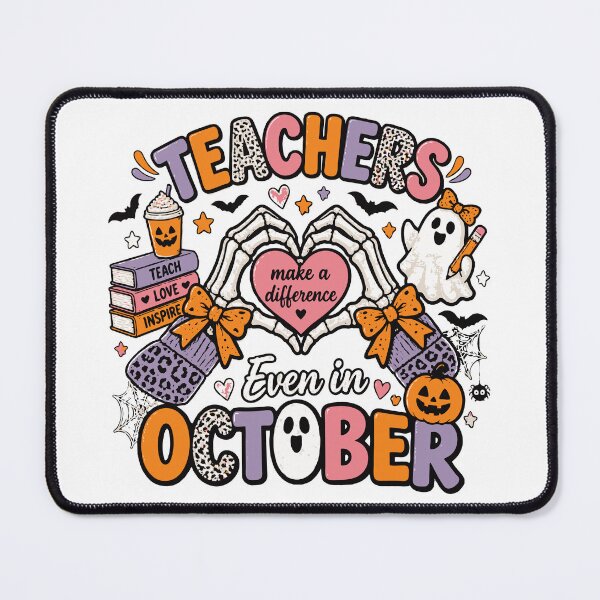Item preview, Teachers Make a Difference Even in October Halloween designed and sold by Sunday.Supply.