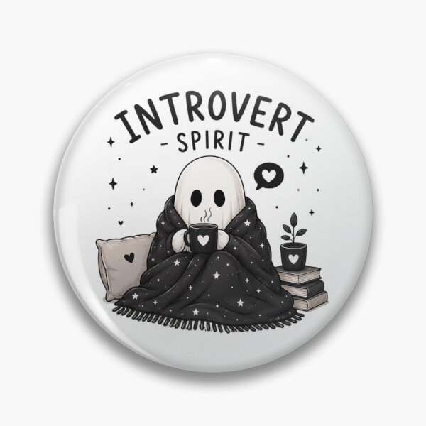 Item preview, Introvert Spirit Ghost Wrapped in Cozy Blanket – Cute Halloween Introvert Design designed and sold by Sanika arts .