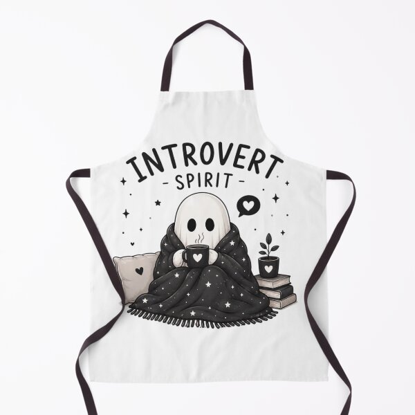 Item preview, Introvert Spirit Ghost Wrapped in Cozy Blanket – Cute Halloween Introvert Design designed and sold by Sanika arts .