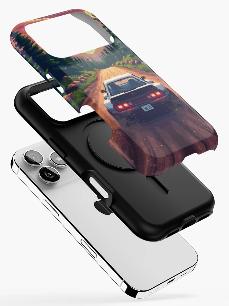 Thumbnail 2 of 4, iPhone Case, Retro 16Bit Rally Racing Video Game designed and sold by grzezzz.
