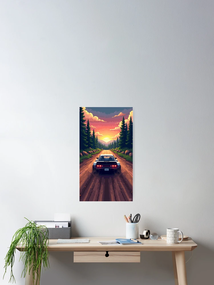 Thumbnail 2 of 3, Poster, Retro 16Bit Rally Racing Video Game designed and sold by grzezzz.