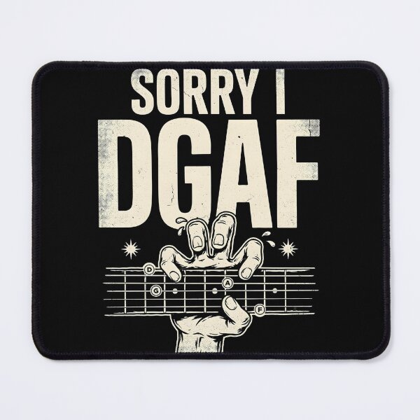 Item preview, Sorry I DGAF Guitar Shirt Funny Guitar Humor designed and sold by Redgiant87x.