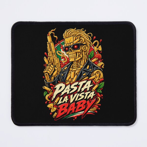 Item preview, Pasta La Vista Baby – Italian Food Action Parody designed and sold by Pandaburba.