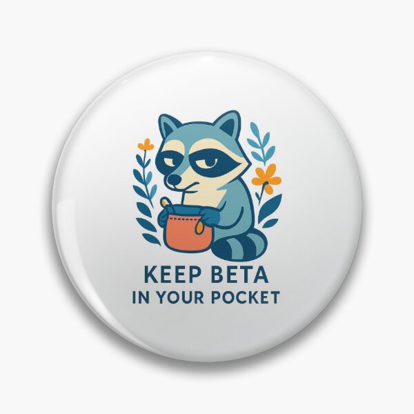 Item preview, Beta Raccoon Keep Beta in Your Pocket Climbing Shirt designed and sold by Ainbowz-Artwork.