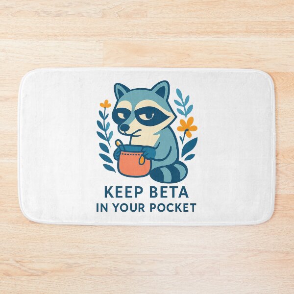 Item preview, Beta Raccoon Keep Beta in Your Pocket Climbing Shirt designed and sold by Ainbowz-Artwork.