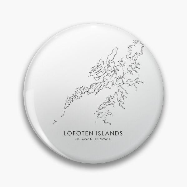 Item preview, Lofoten Islands Norway Travel Line Art Landmarks & Wildlife Coordinates Set designed and sold by OzzFrequency.
