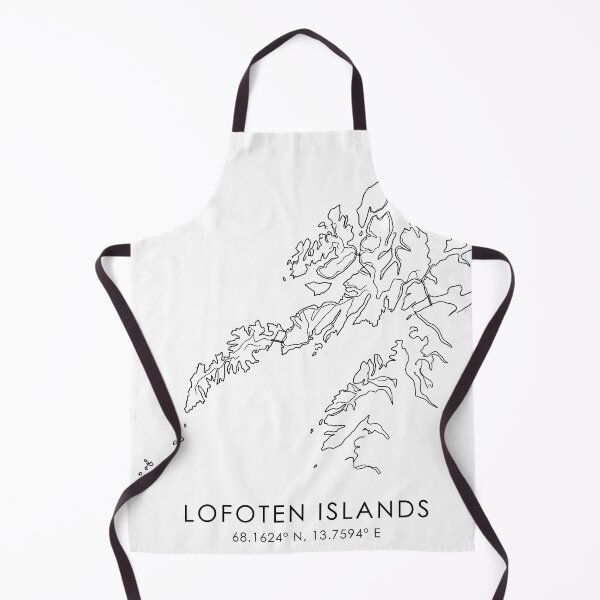 Item preview, Lofoten Islands Norway Travel Line Art Landmarks & Wildlife Coordinates Set designed and sold by OzzFrequency.