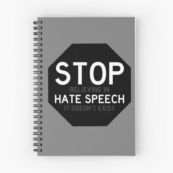 Item preview, Stop (believing in) hate speech black version designed and sold by SkinwalkerTees.