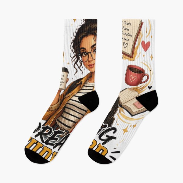 Item preview, Dream Big Study Hard Student Girl designed and sold by WearTheVibe Store.