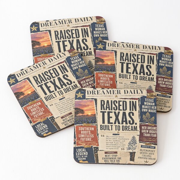 Item preview, Texas Dreamer Vintage Southern Newspaper Collage Art designed and sold by K3DreamKreations .