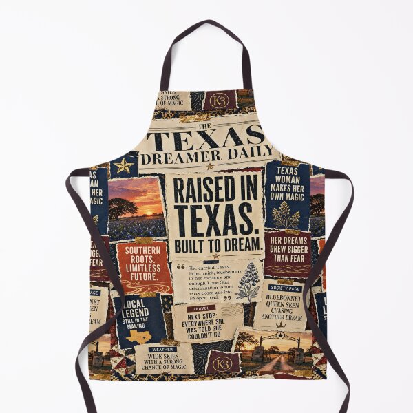 Item preview, Texas Dreamer Vintage Southern Newspaper Collage Art designed and sold by K3DreamKreations .