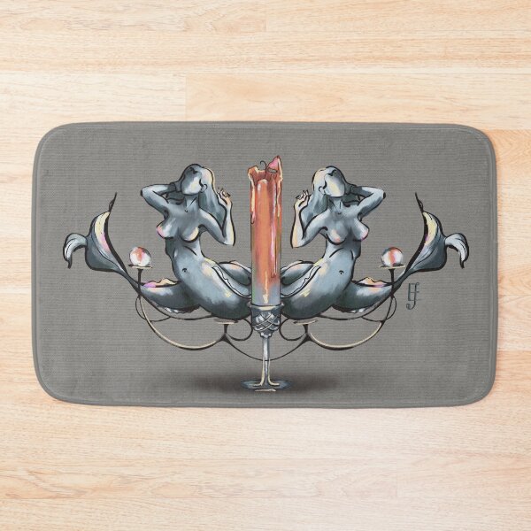 Item preview, Art Nouveau Mermaid Candelabra   designed and sold by ArtistEmFae.