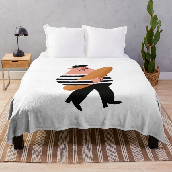 Item preview, French Baguette Man Cute Cartoon Illustration Bakery Design designed and sold by Ramona-Gliga.