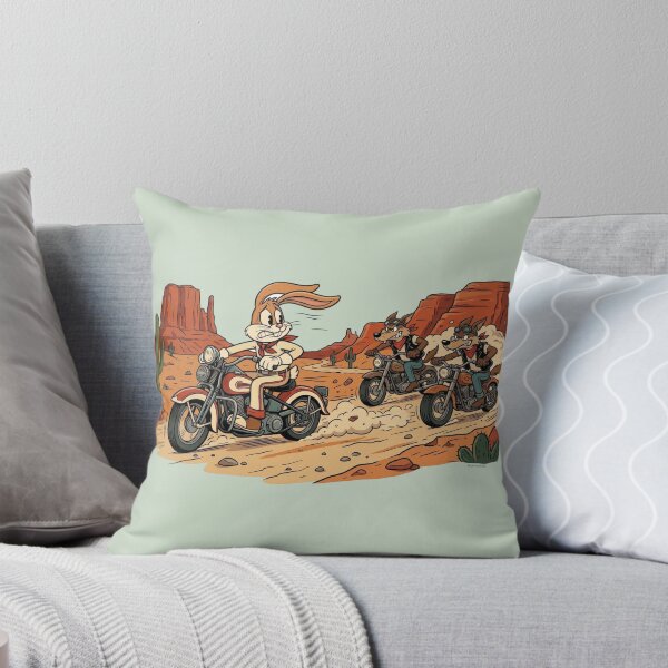 Item preview, Nervous Rabbit vs. Wild Wolf Riders - Desert Chase Mayhem designed and sold by MischiefFoundry.