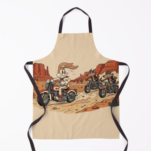 Item preview, Nervous Rabbit vs. Wild Wolf Riders - Desert Chase Mayhem designed and sold by MischiefFoundry.
