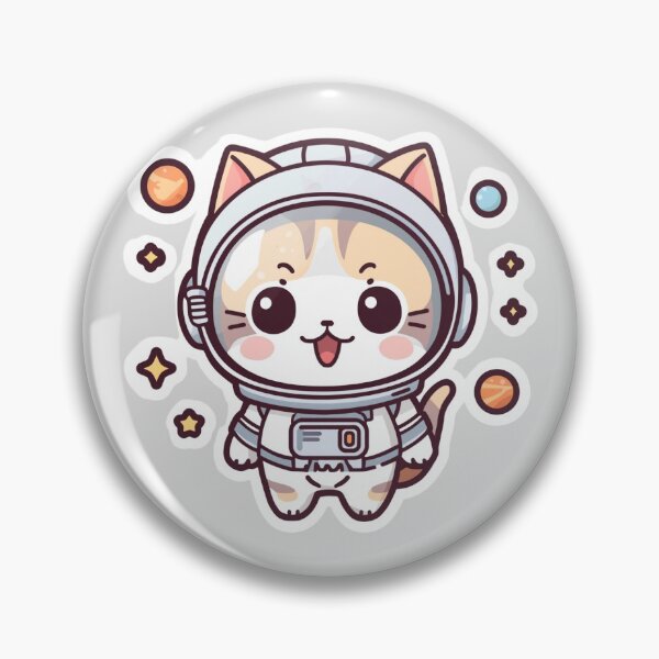 Item preview, Kawaii Astronaut Cat Cute Space Kitten  designed and sold by Pawbly.
