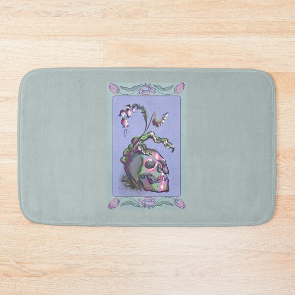 Item preview, Art Nouveau Flowers and Skull designed and sold by ArtistEmFae.