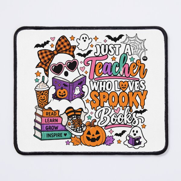 Item preview, Teacher Who Loves Spooky Books Halloween Reading designed and sold by Sunday.Supply.