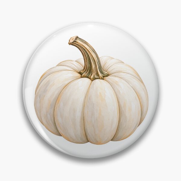 Item preview, White Pumpkin Watercolor | Cozy Fall Aesthetic designed and sold by TheSlowShore.