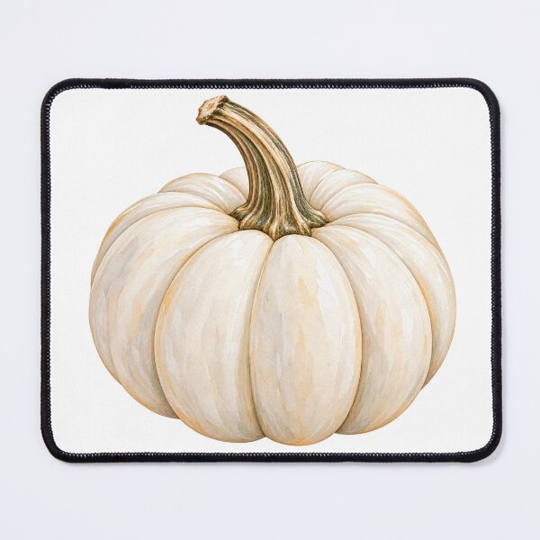 Item preview, White Pumpkin Watercolor | Cozy Fall Aesthetic designed and sold by TheSlowShore.