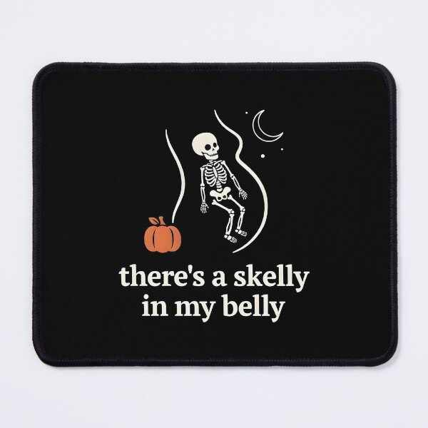 Item preview, There's a Skelly in My Belly Halloween Baby Announcement designed and sold by Redgiant87x.