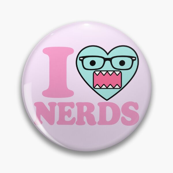 Item preview, Domo "I Heart Nerds" Pink Teal  designed and sold by cinlali.