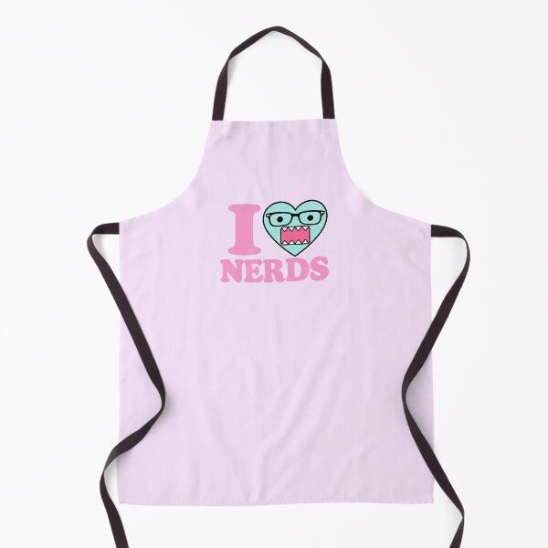 Item preview, Domo "I Heart Nerds" Pink Teal designed and sold by cinlali.