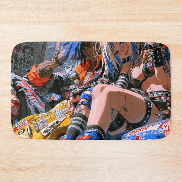 Item preview, Love in the City - Cyberpunk Sci Fi Anime art designed and sold by Delerat7.