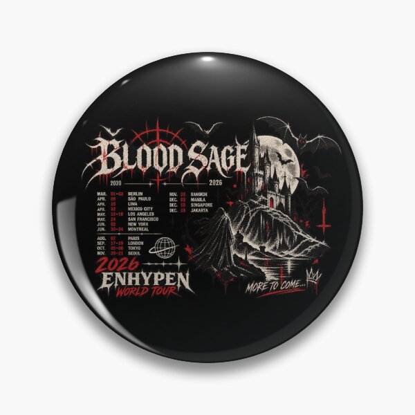 Item preview, (ON BACK) Enhypen World Tour 2026, Blood Saga designed and sold by CirceRavens.